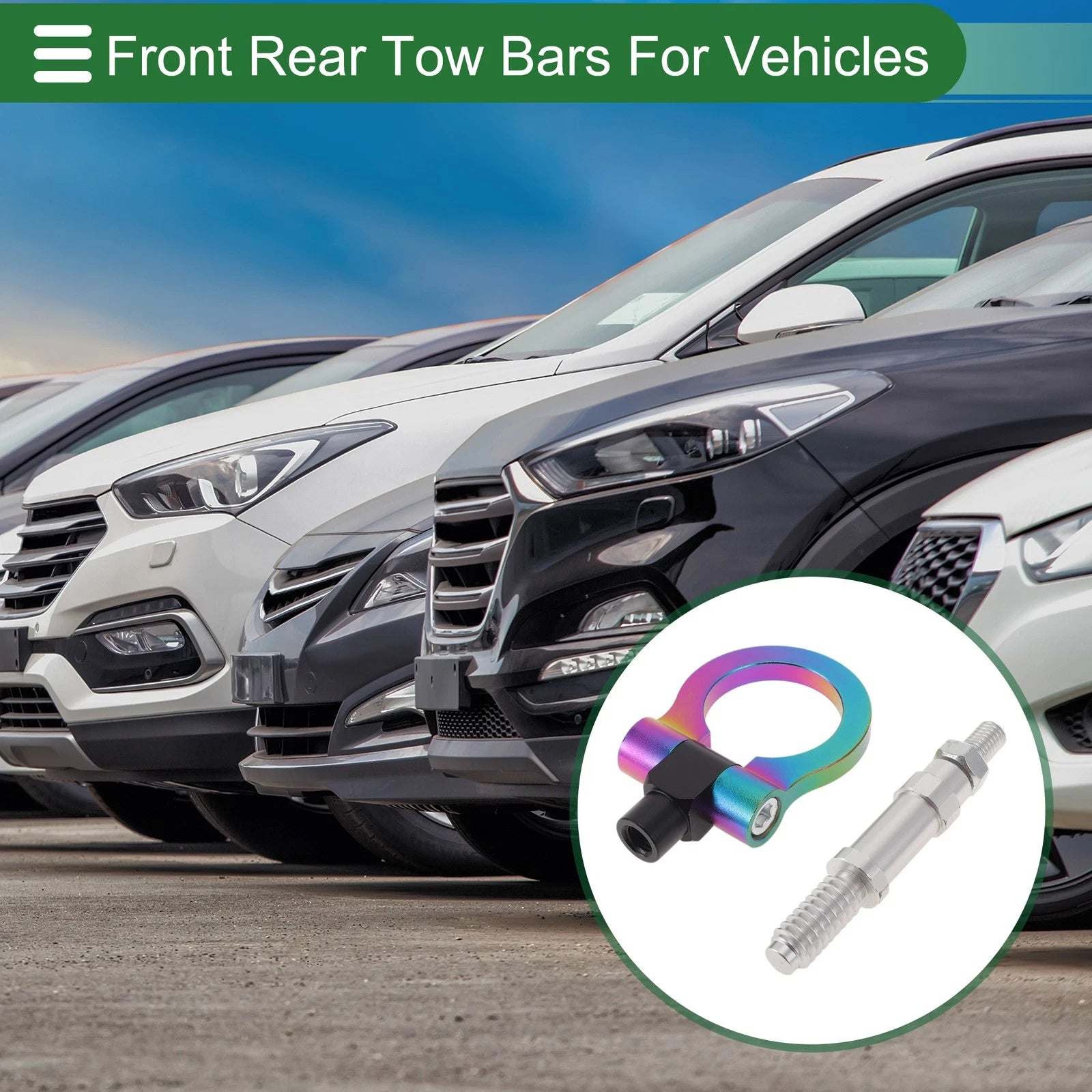 Tow Hook Replacement 11mm Aluminum Alloy for Volkswagen MK7 (2014–2022)