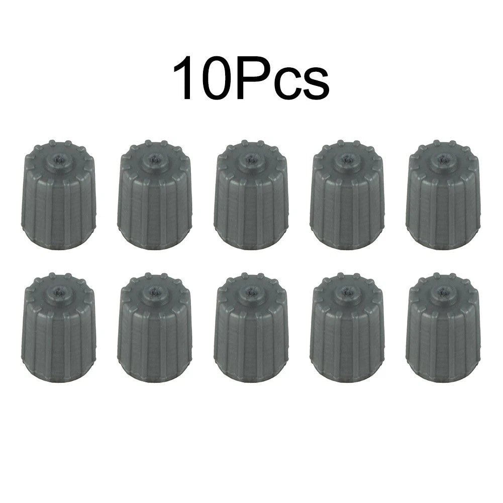 10pcs/bag Plastic Gray Tire Valve Stem for tpms Tire Cap With Gasket Ff2