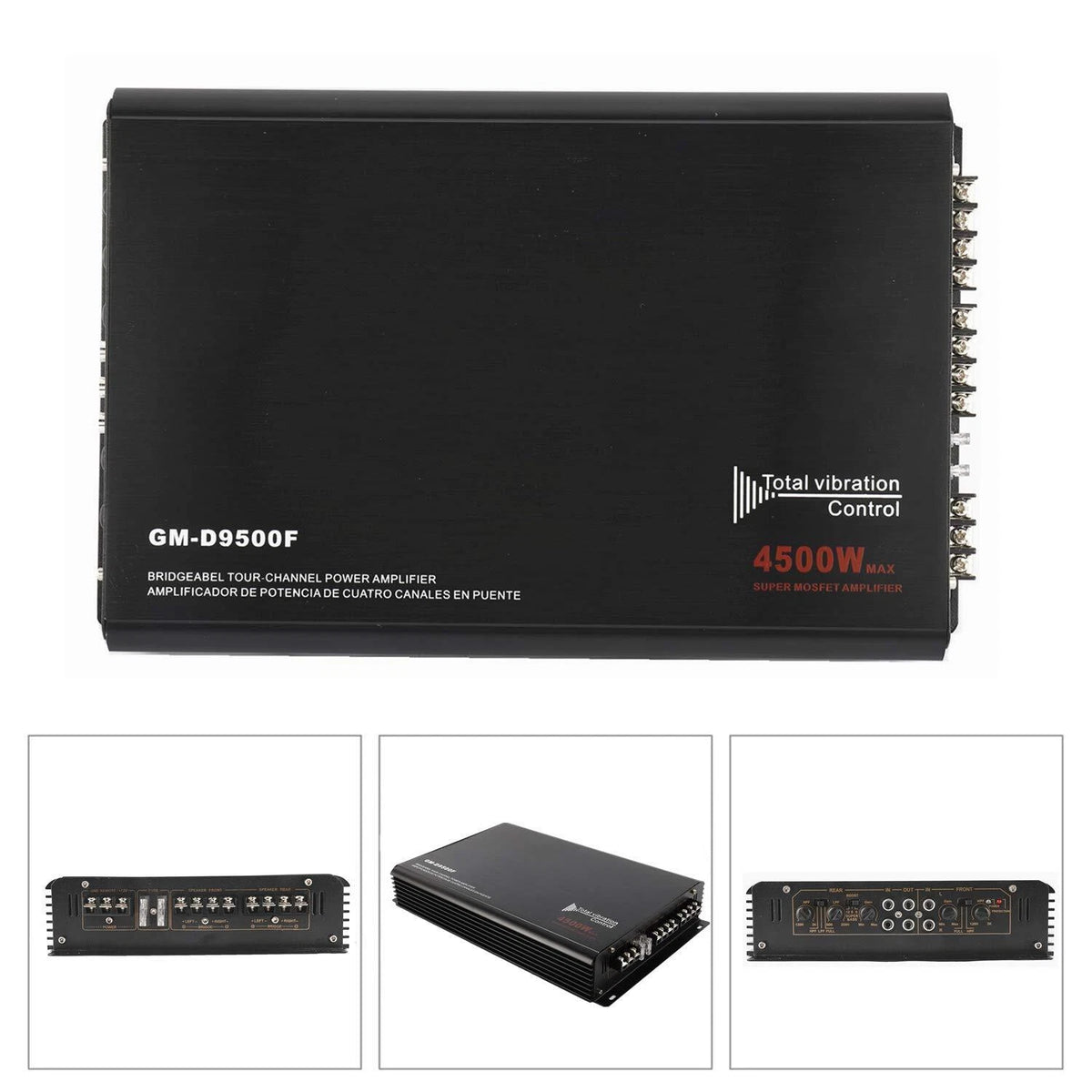 4-Channel 4500W Car Power Amplifier for Universal Vehicles