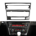 Carbon Fiber Console CD & AC Panel Cover Trim for BMW 3 Series E90 E92 E93 (2005–2012)