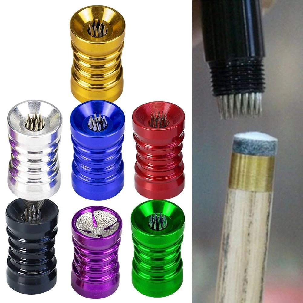 2X Pool Cue Tip Scuffer and Shaper Tool for Improved Performance