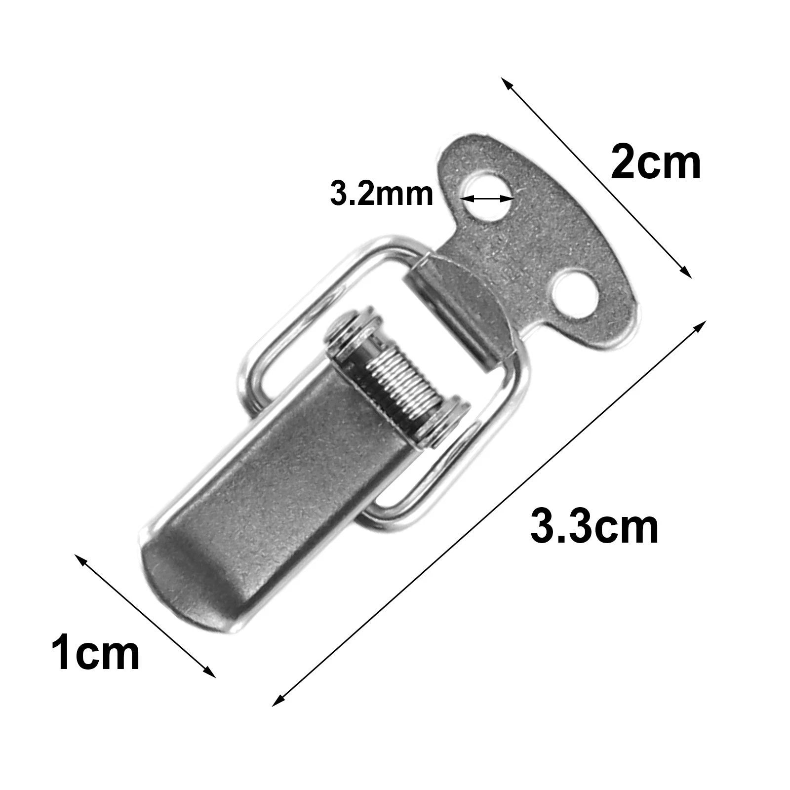 Set of 4 Toggle Catch Clips for Suitcase Tool Box Chest Trunk Latch Lock