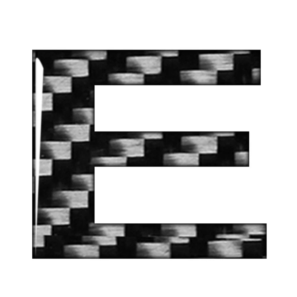 Carbon Black Door Wall Window Emblem Decals for