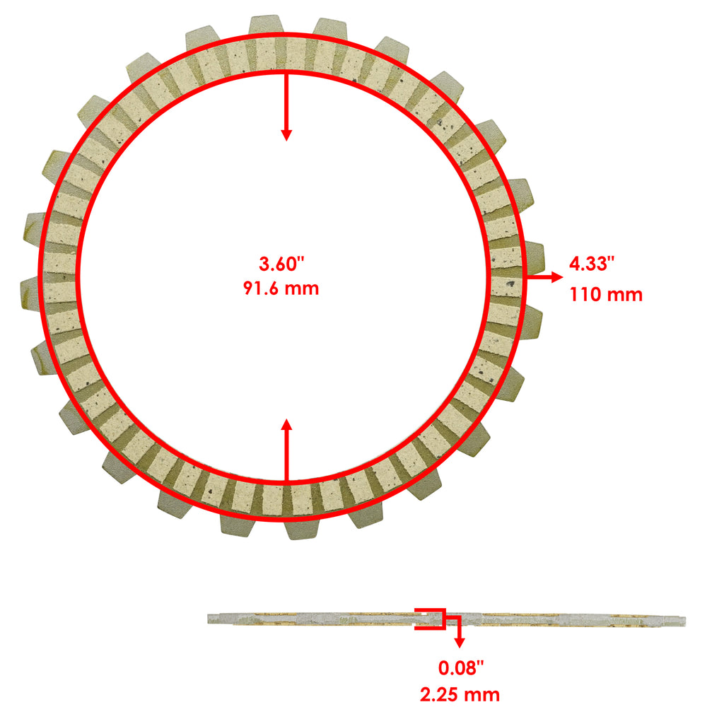 Clutch Friction Plates Kit Replacement for Honda CRF125F (2014–2024)