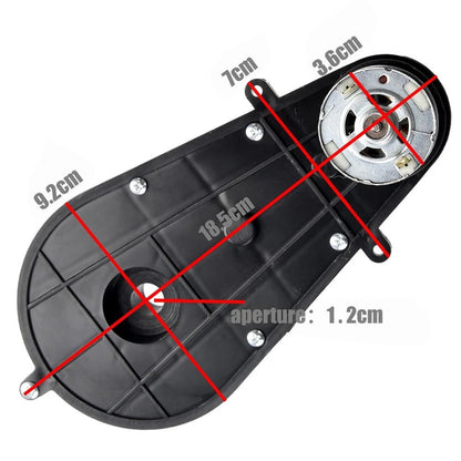 2X 24V RS555 Motor Gearbox 40000RPM for Various Applications (185mm)