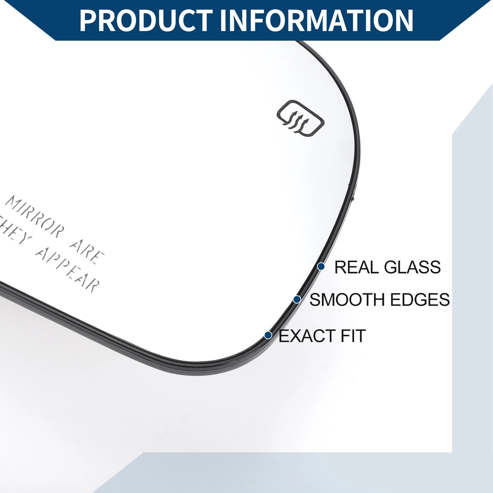 Heated Right Side Mirror Glass Replacement for Toyota Sienna (2011–2019)