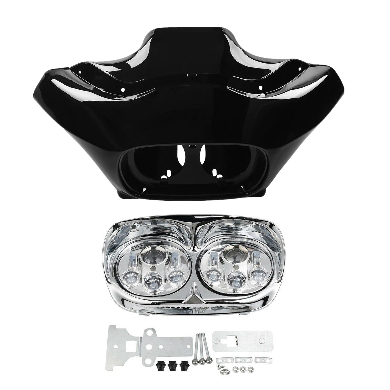 Inner Outer Fairing & Dual Headlight for Harley Road Glide FLTR (1998–2013)