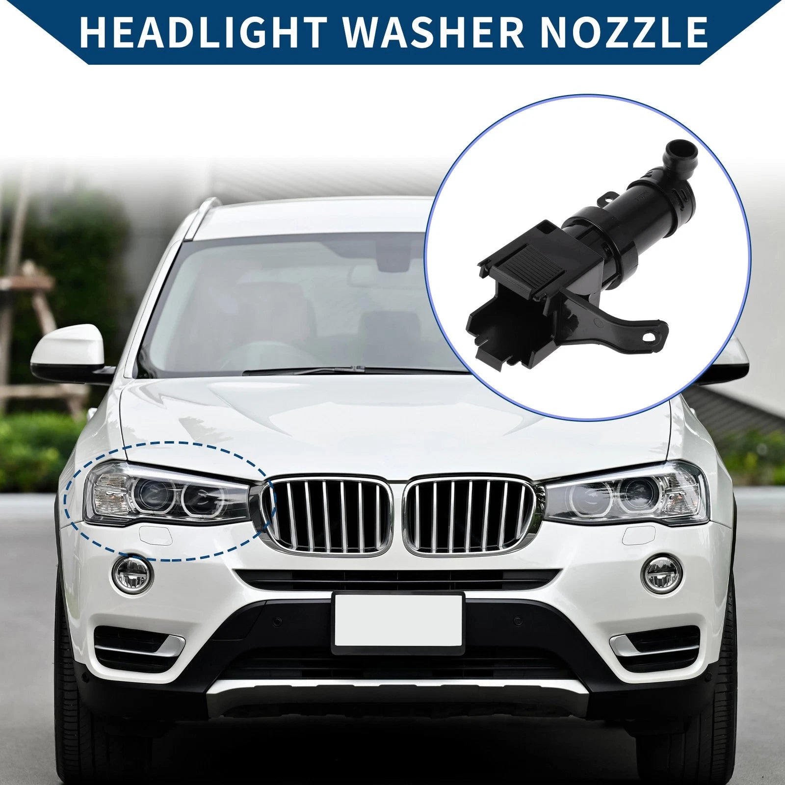 Front Passenger Side Headlight Washer Nozzle for Lexus LS430 (2004–2006)