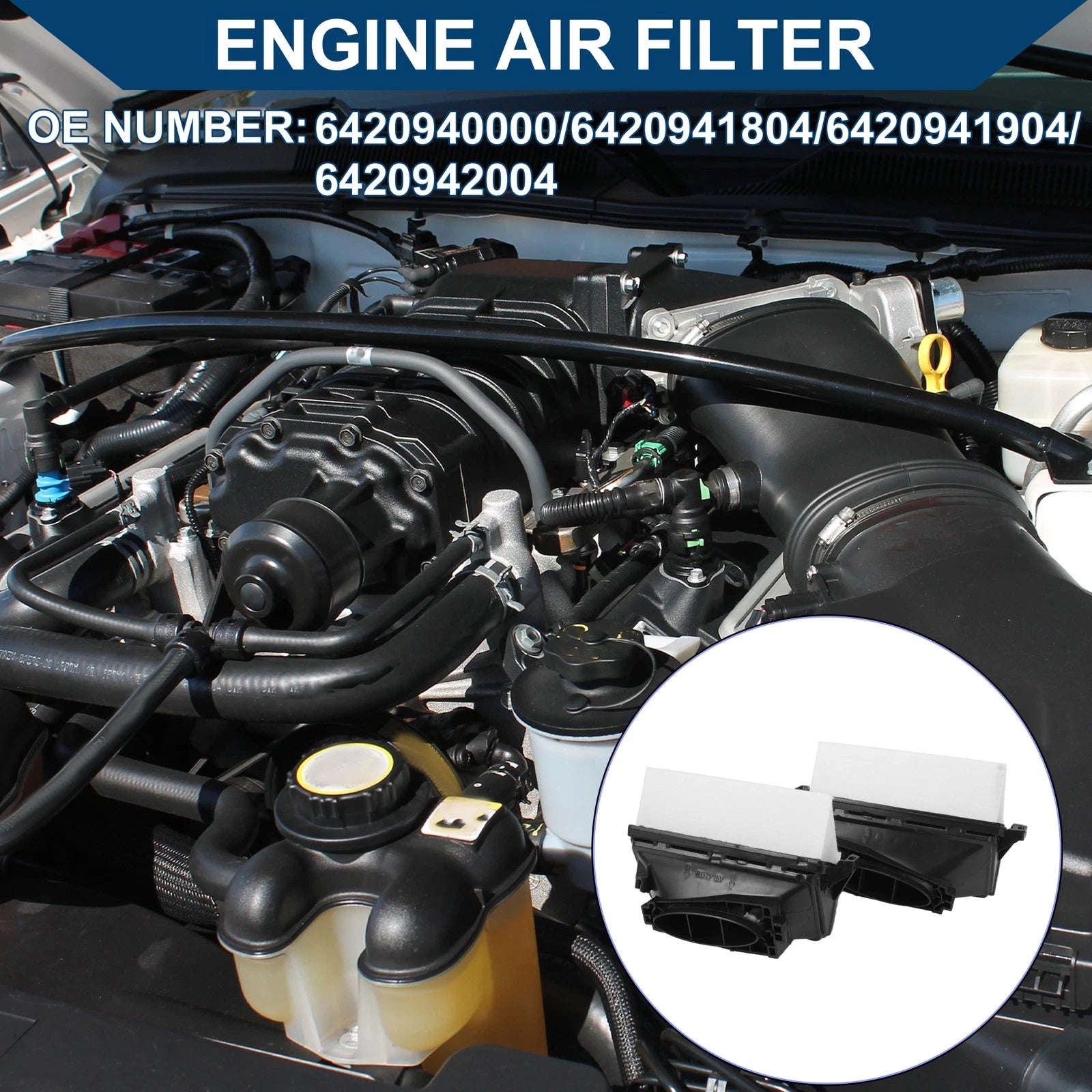 Engine Air Filter Replacement for Mercedes-Benz ML350 3.0L (2010–2014)