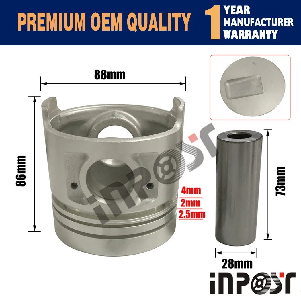Piston with Ring Set for Mitsubishi S3Q S3Q2 (303C, 901B)