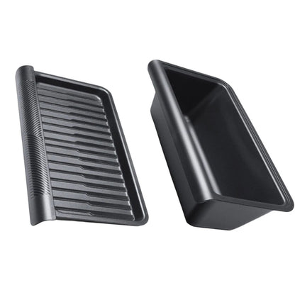 Under Seat Storage Box for Tesla Model Y (2025) with Cover Black