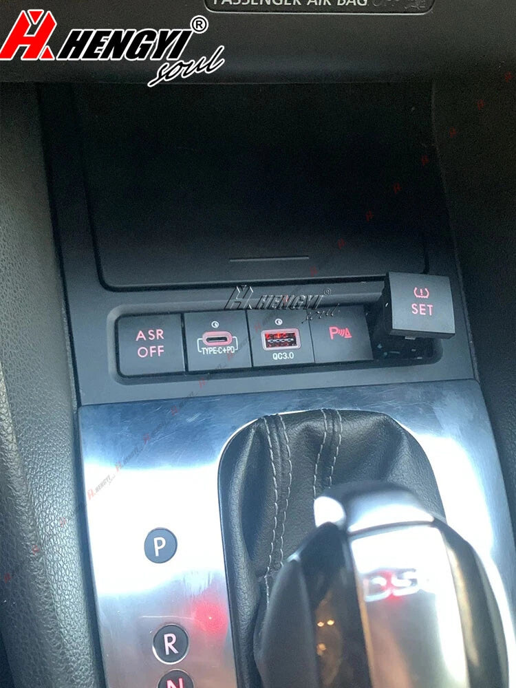 USB-C PD Charger for Volkswagen Golf GTI R-Line MK5 MK6 Jetta Scirocco Touran (1PC)