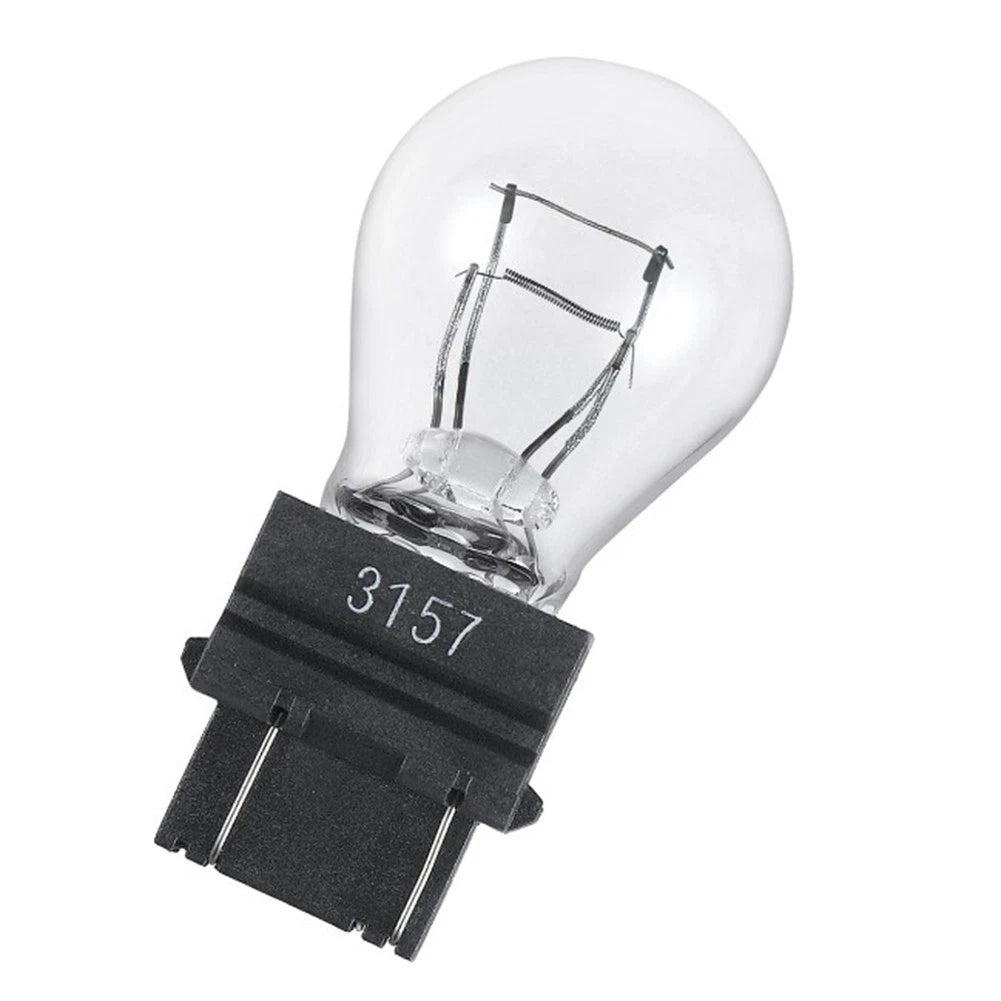 10X 3157 Clear/Amber Tail Signal Brake Light Bulbs for