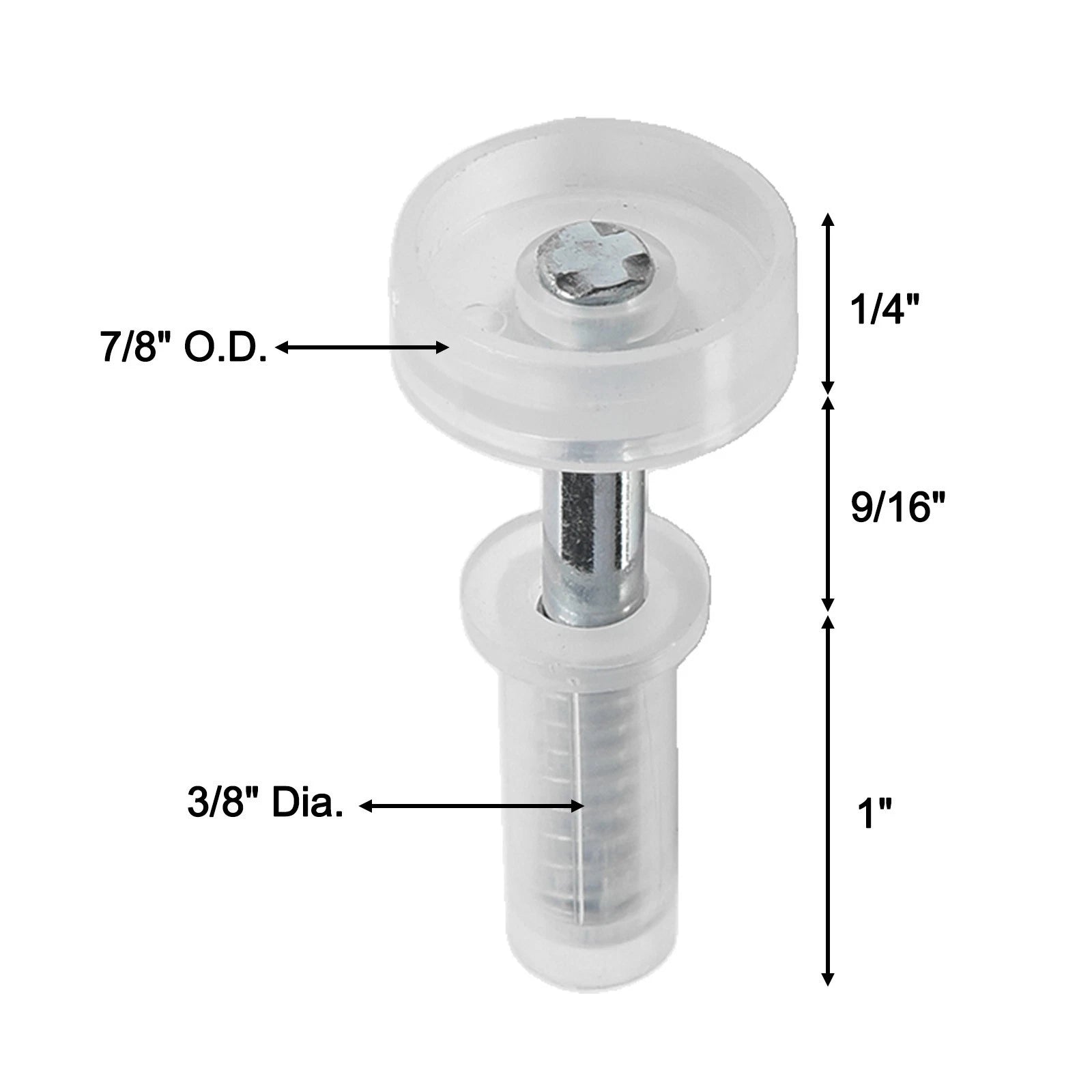Replacement Top Guide Wheels for 7/8inch1.8inch