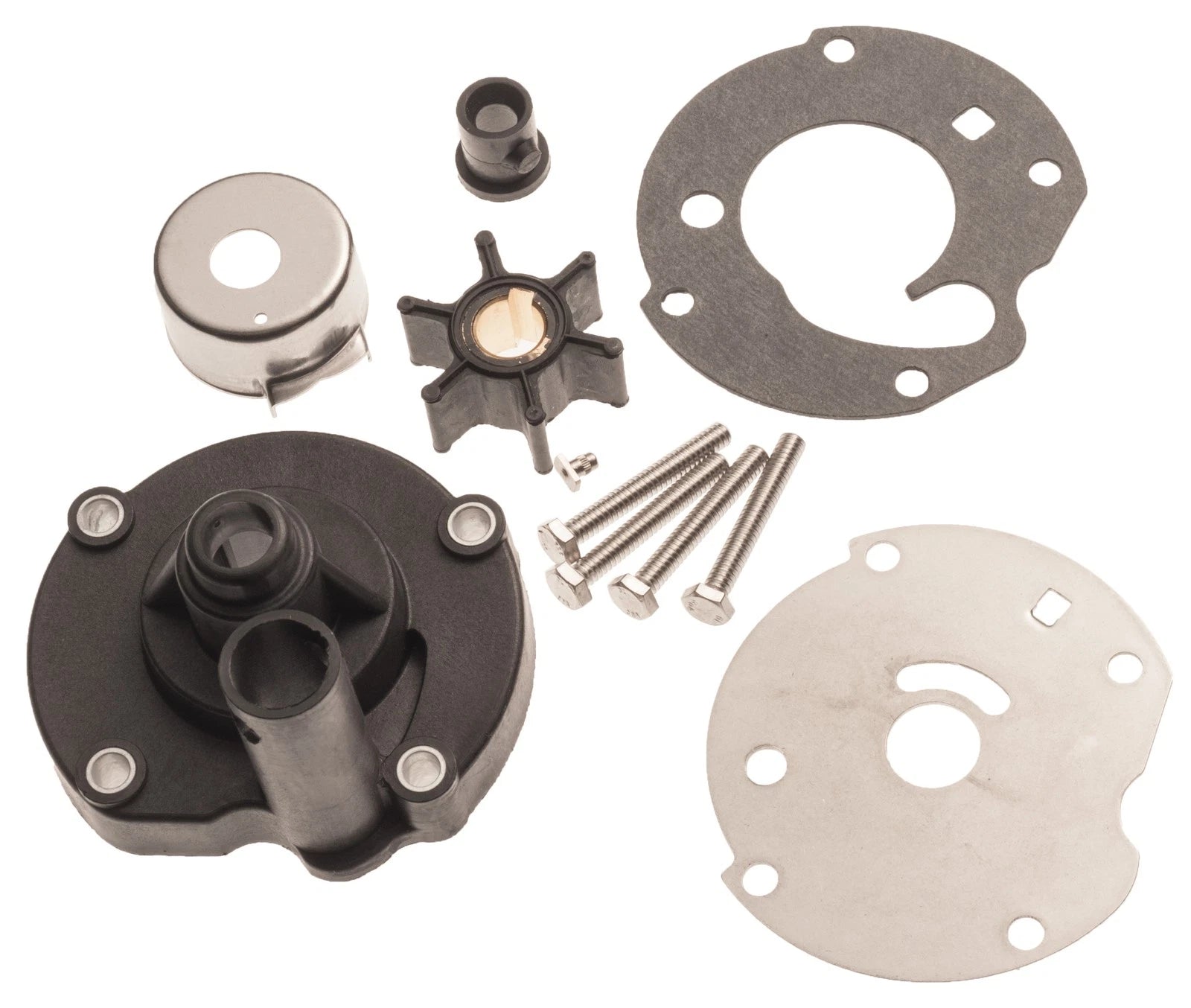 Water Pump Impeller Rebuild Kit for Johnson Evinrude 5.5-7.5 HP (1970–1990) 763758 382797