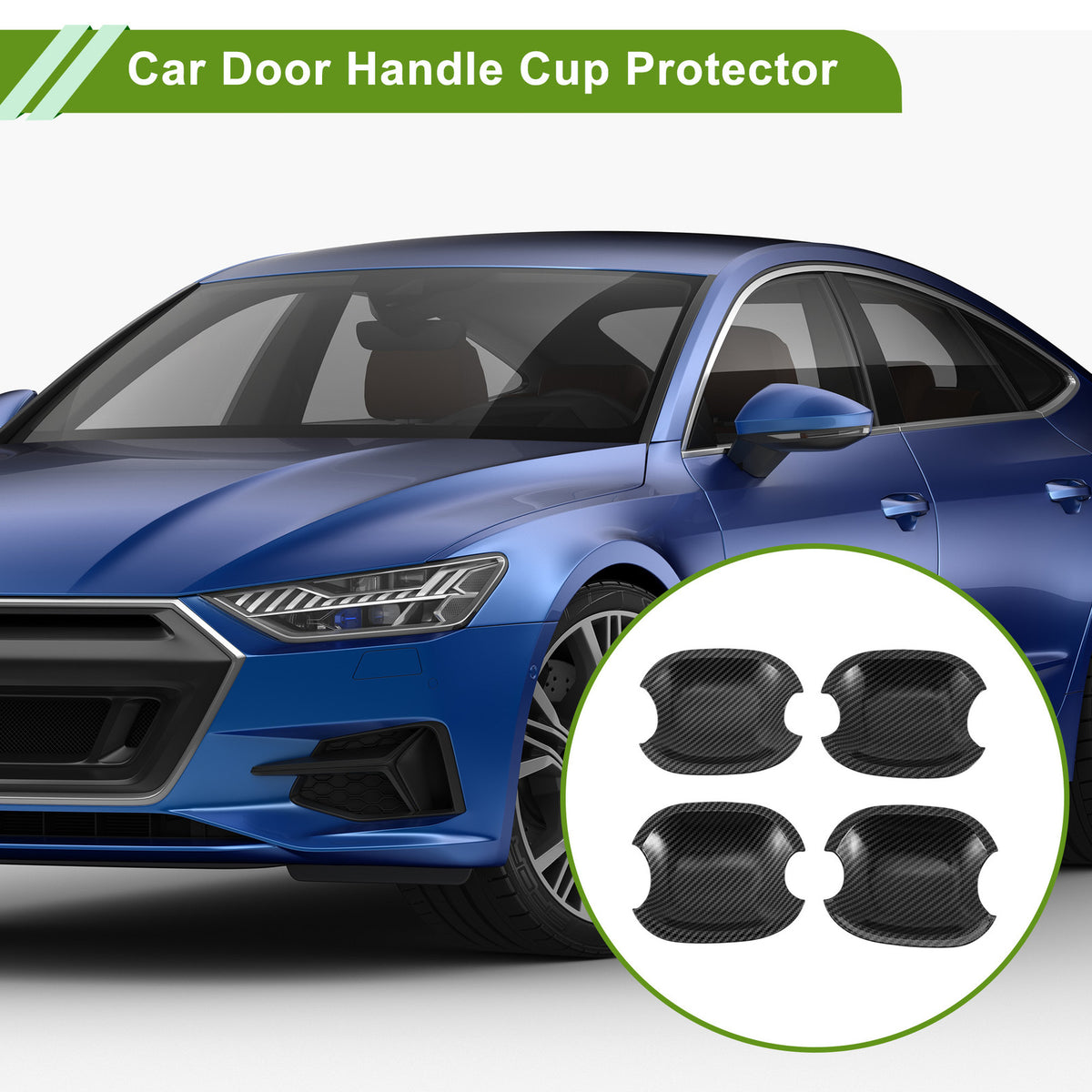 Car Door Handle Cup Protector Set for Toyota Highlander Camry Avalon (4 Pcs)