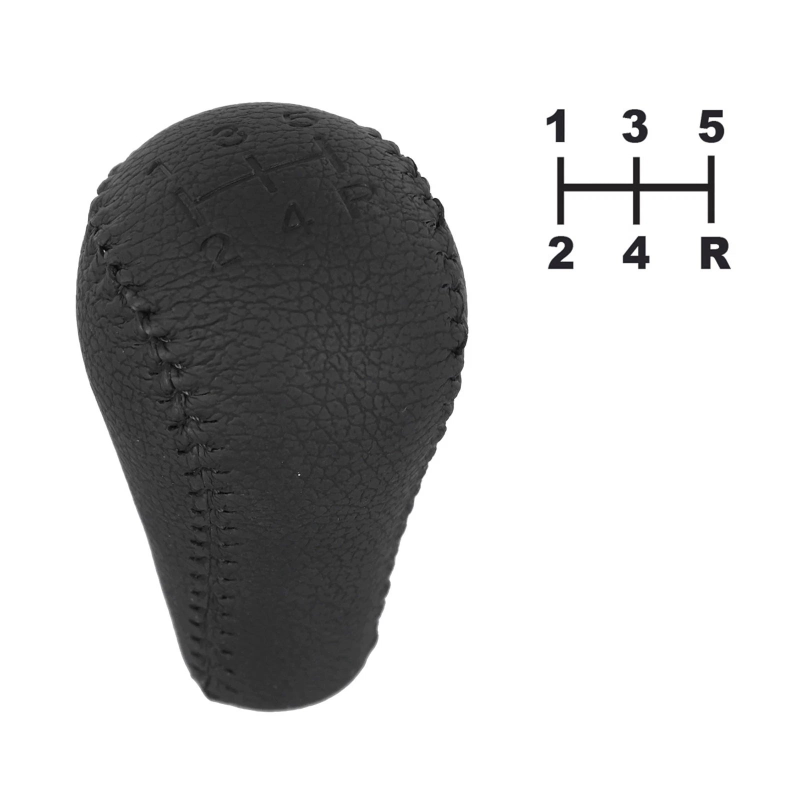 Gear Shift Knob for - Black Leather Replacement