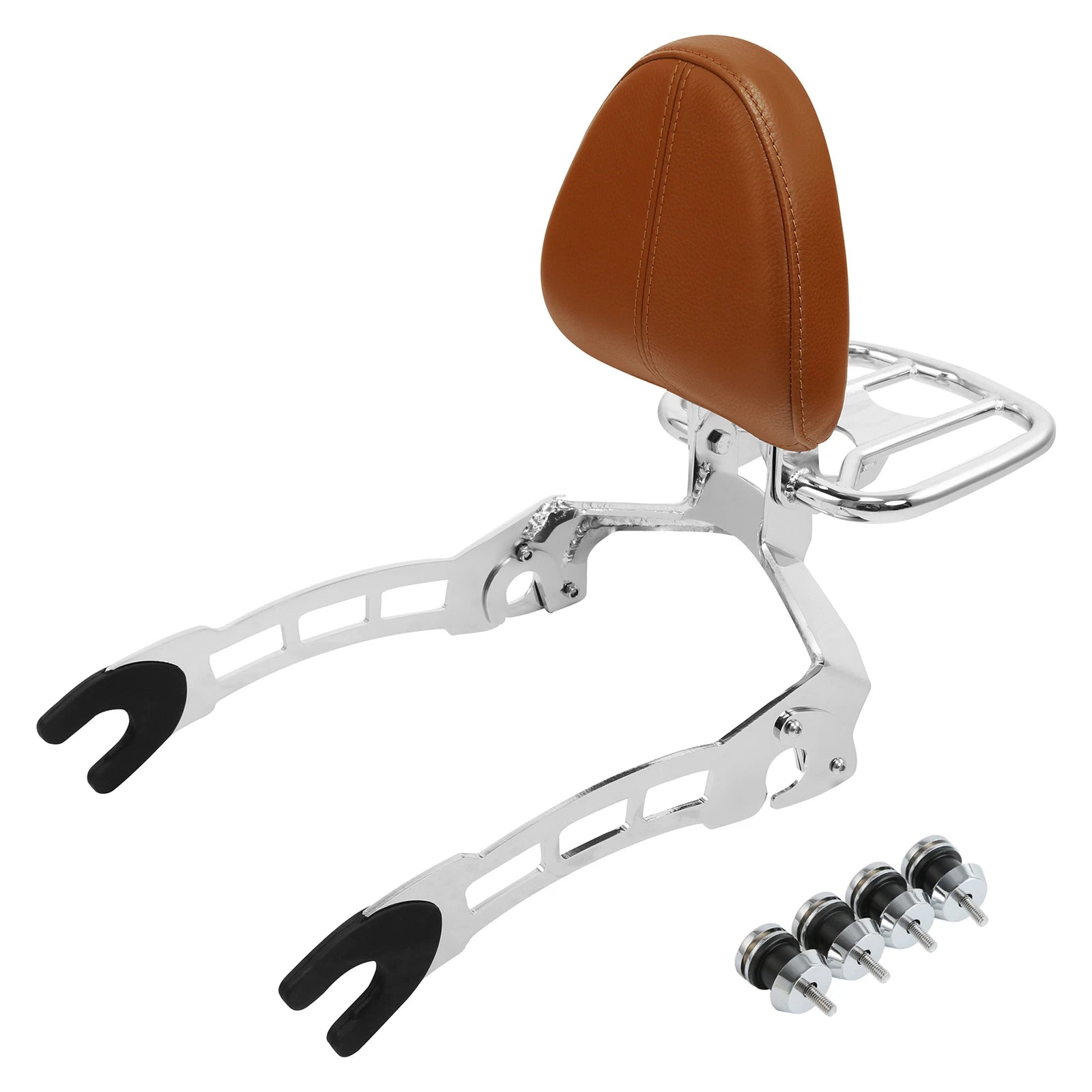 Sissy Bar Backrest Pad Luggage Rack Spools for Indian Scout (2015–2024)