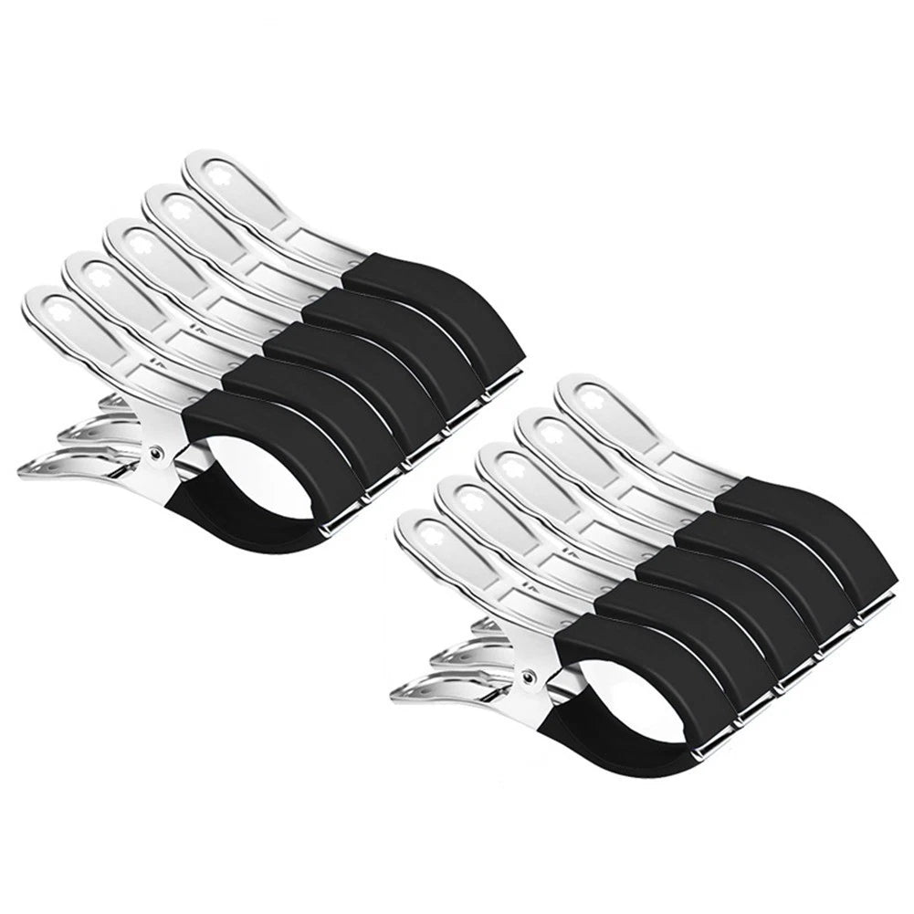 Set of 10 Windproof Towel Clips for Beach Chairs