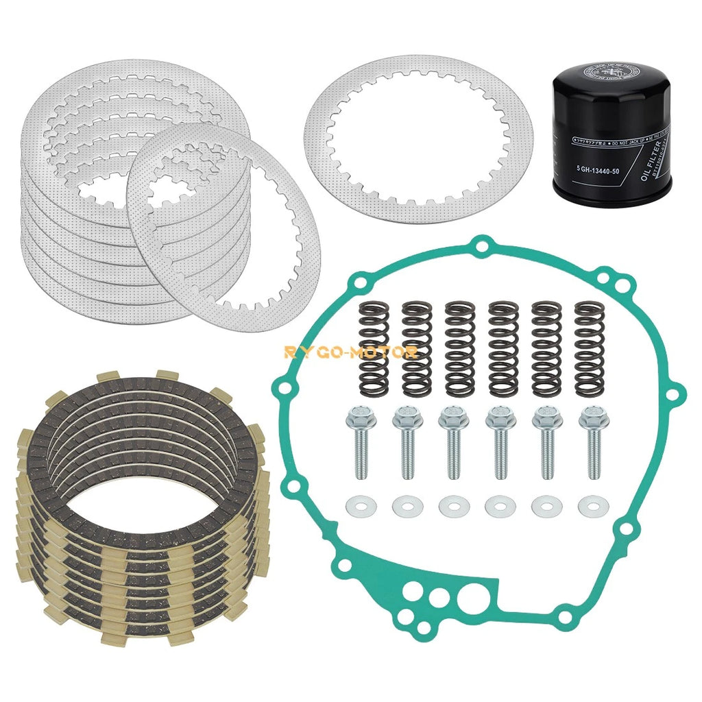 Clutch Friction Steel Plates Springs Gasket for Yamaha YZF-R6 (2003–2005)