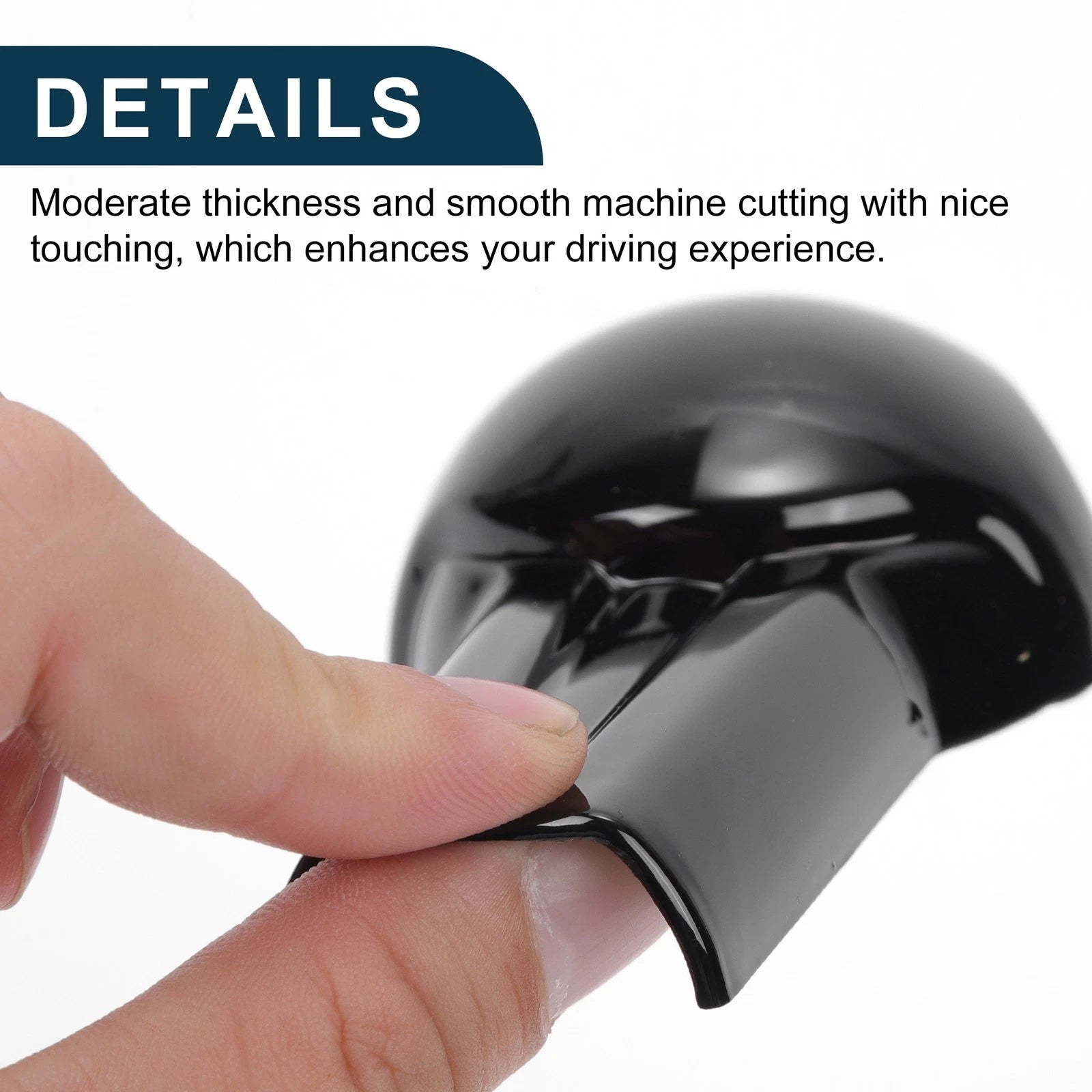 Gear Shift Knob Decorator Cover for Ford Mustang (2015–2023) Black