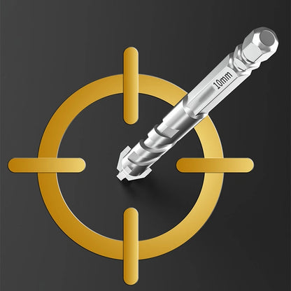 4-Piece 9 Blade Drill Bit Set for Concrete and Tiles