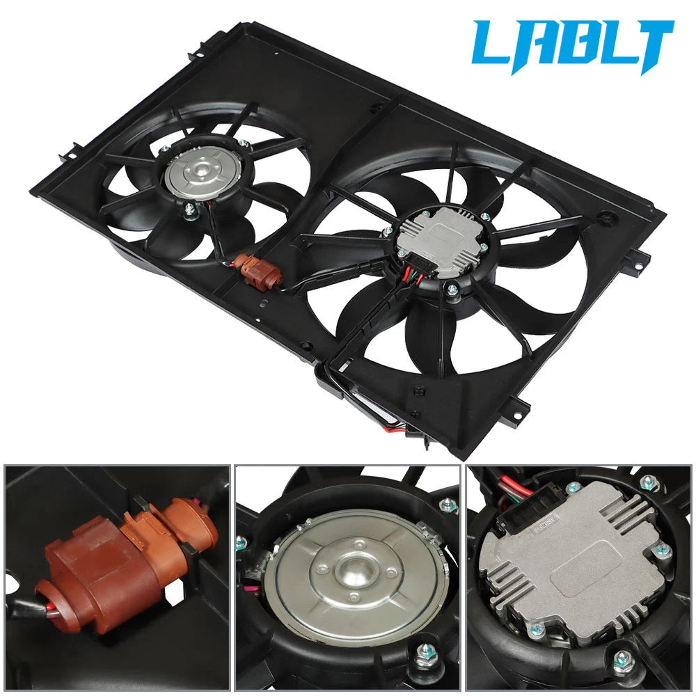 Radiator Condenser Fan for Volkswagen Jetta Beetle (2006–2010) VW3120100
