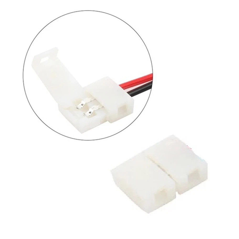 10PCS LED Strip Connector Clips 2Pin for 10mm LED Strips