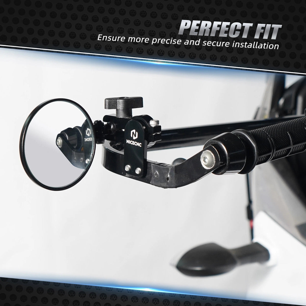 Adjustable Rearview Mirror for Suzuki RMZ250 RMZ450 WR250F (2007–2023)