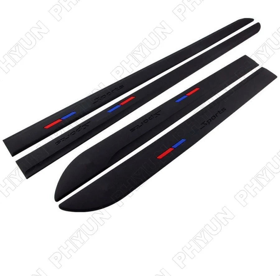 Set of 4 Rubber Car Body Trim Covers for Universal Fit