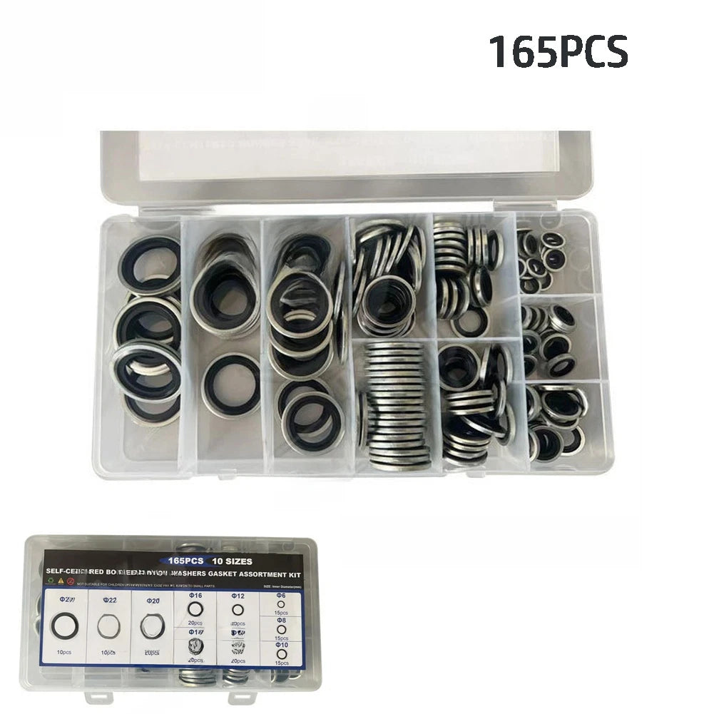 165PCS Gasket Kit for Engine Hydraulic Use