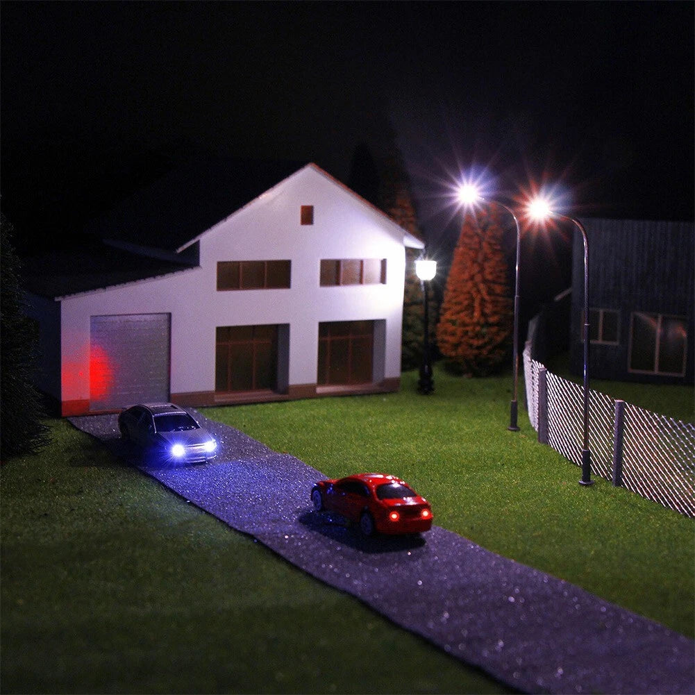Illuminated Z Scale Passenger Car for Model Trains