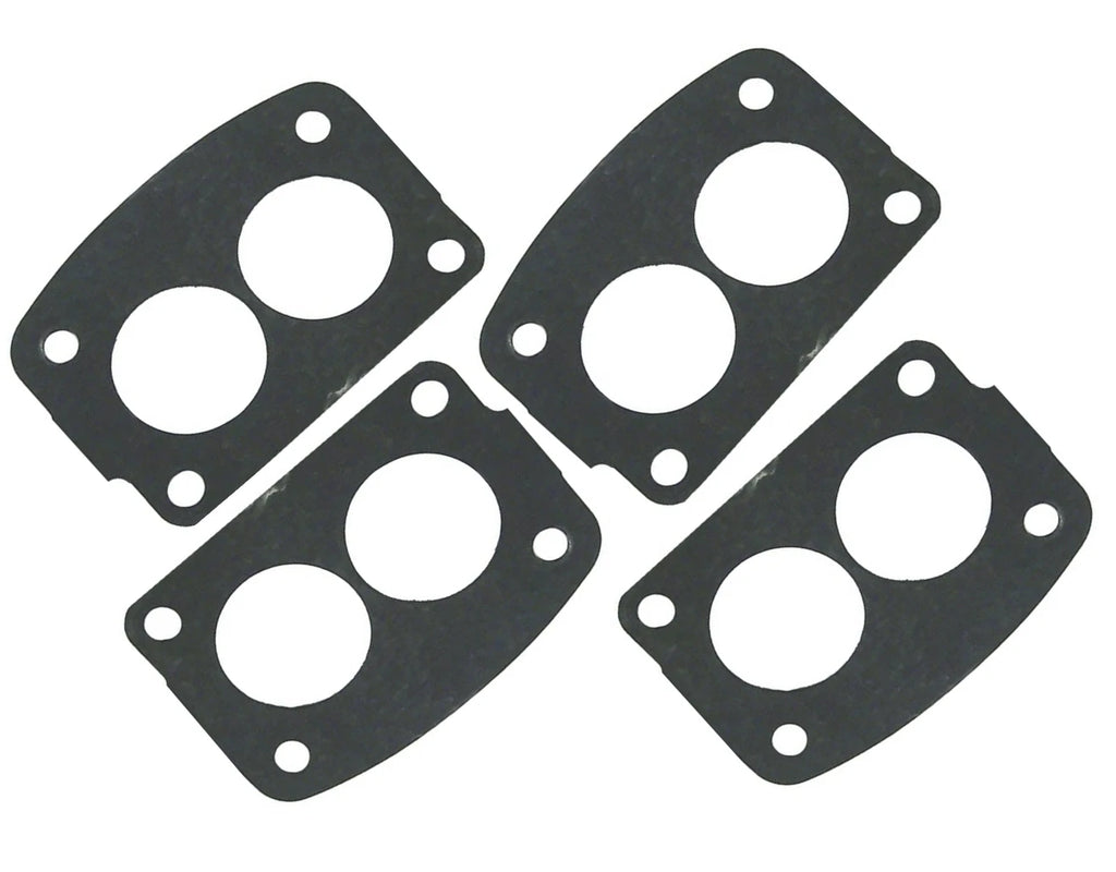 Set of 4 Carburetor Intake Manifold Cover Gaskets for Mercury MerCruiser (27-64692, 18-0356)