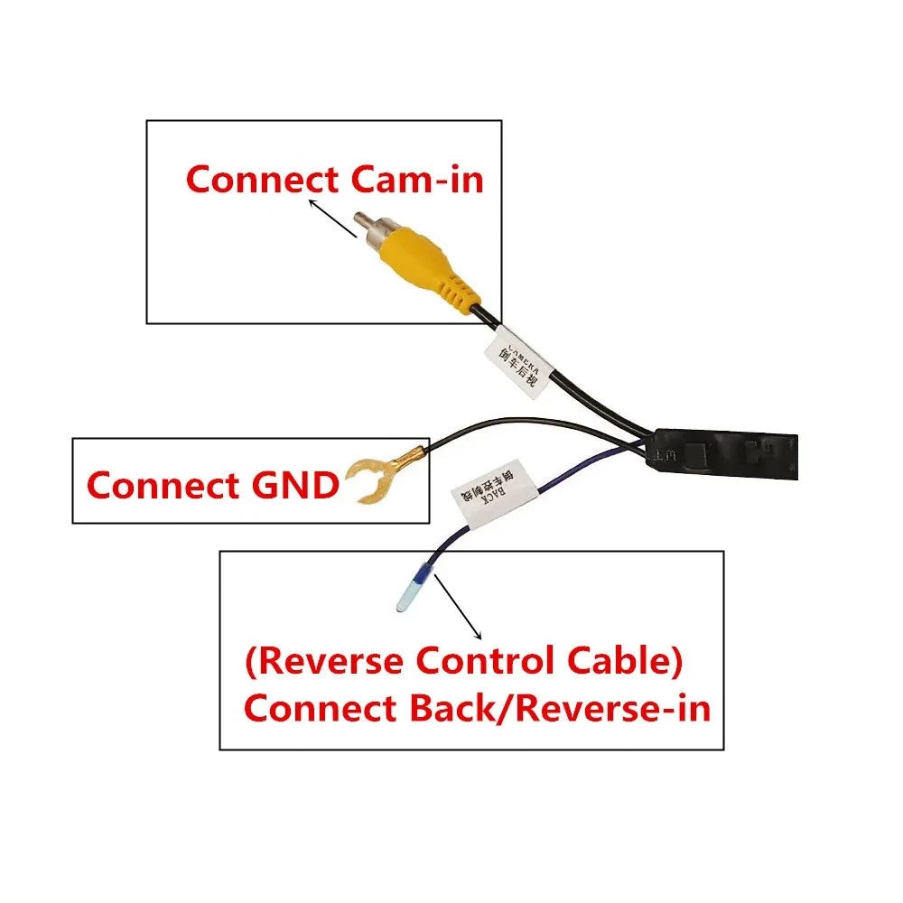 5Pin Reverse Camera Adapter Cable For Suzuki Vitara 2016-2019 Mitsubishi Pajero