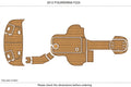 EVA Pads for Fourwinns F224 Cockpit Swim Platform (2012) Teak Deck Flooring Mat