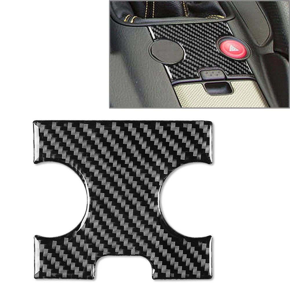 Black Hazard Warning Light Button Trim Panel for Honda S2000 (2004–2009)