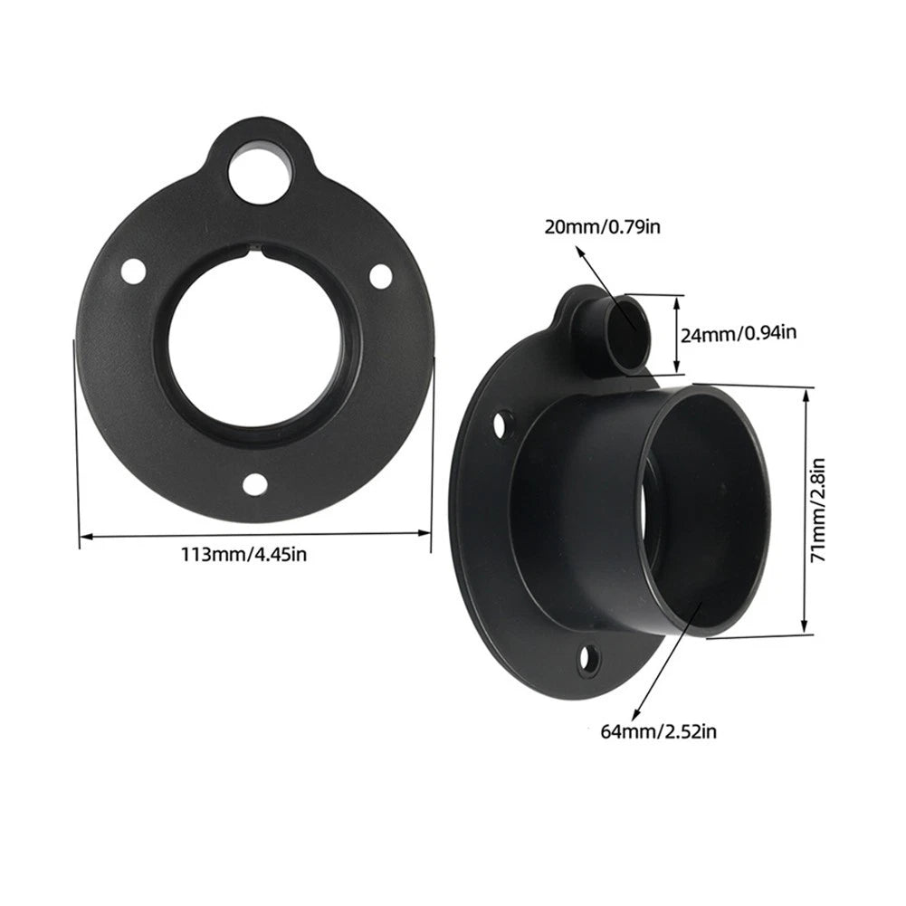 Boat Rigging Flange for Outboard Engine Fuel & Throttle Cables