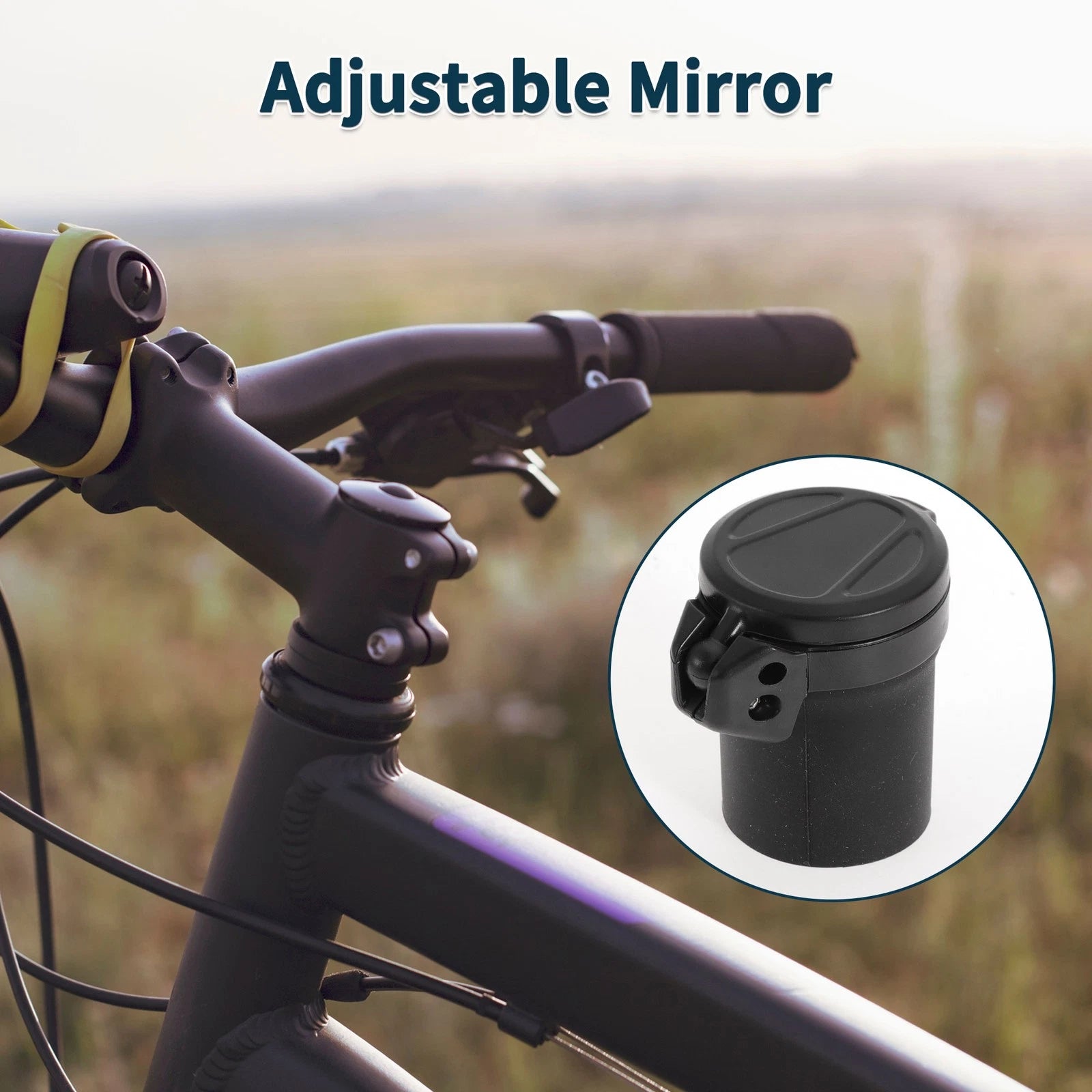 Rearview Mirror Replacement for Universal Bike Mountain Road Bicycle 36mm (1 pc)