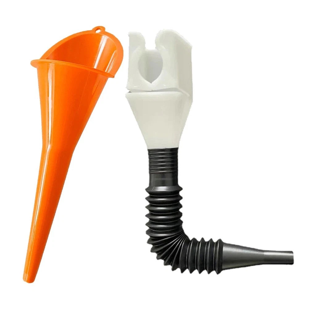 Multi Purpose Flexible Draining Tool Snap Funnel for Easy Oil Draining