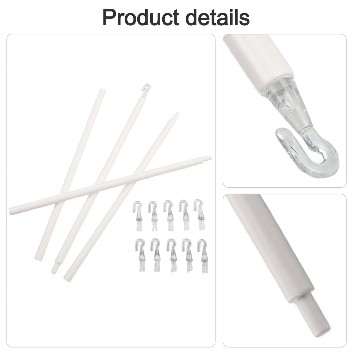117CM Plastic Pull Rod for Blinds with Multi Stage Locking