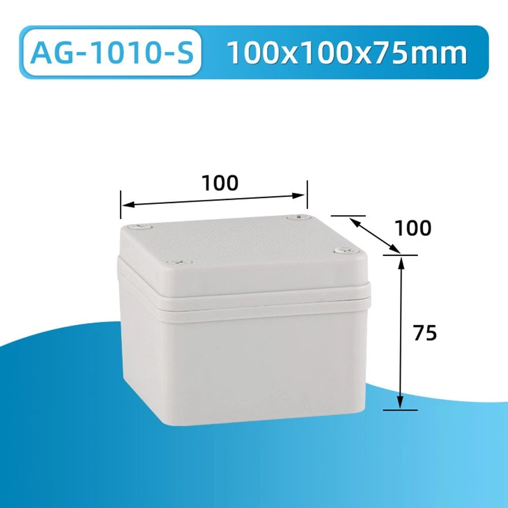 ABS Plastic Outdoor Junction Box IP66 Waterproof 100x100x75mm