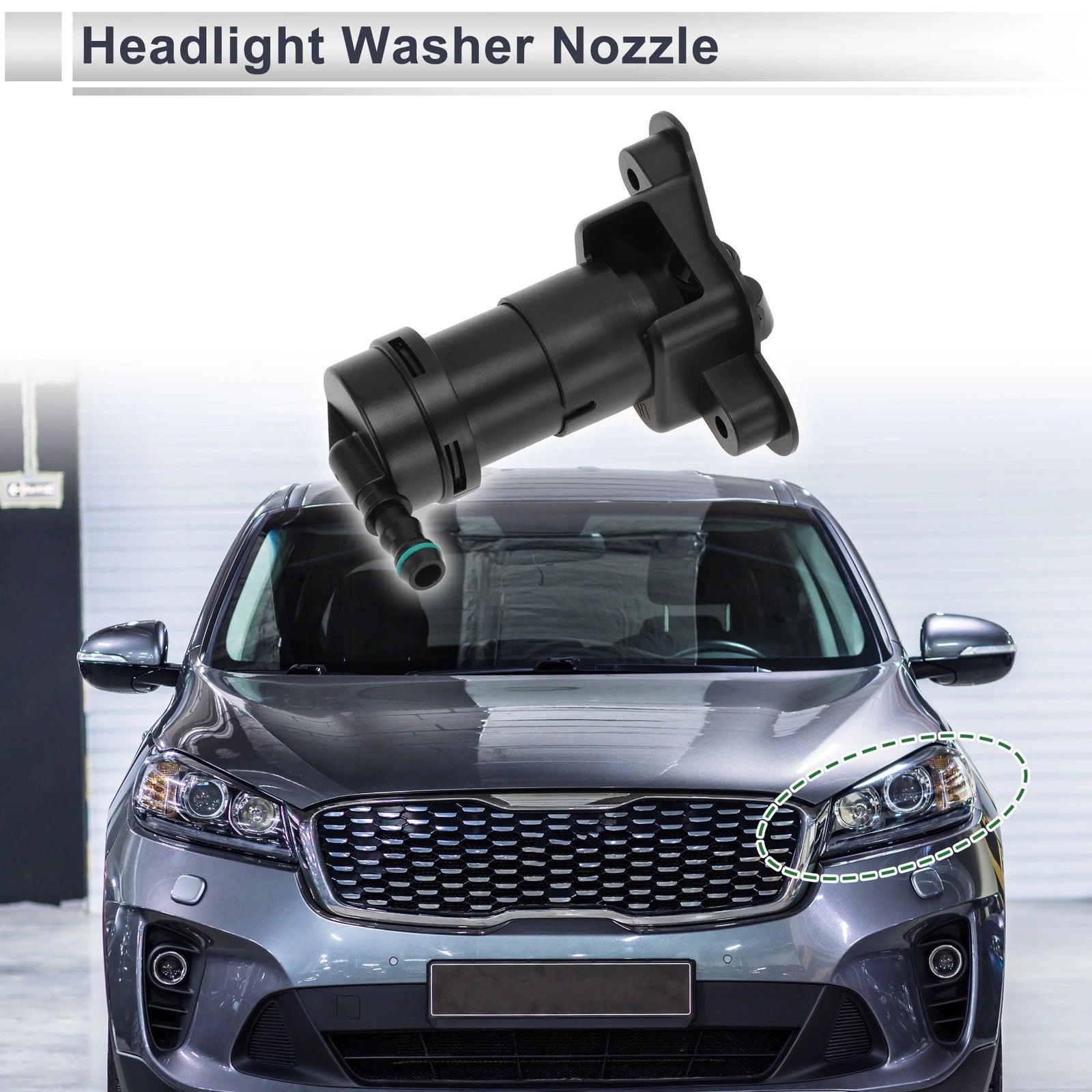 Front Driver Side Headlight Washer Nozzle for Audi A4 (2002–2008) No. 8E0955101G