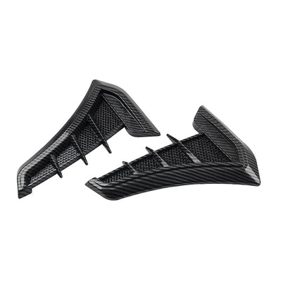 2x Carbon Look Vent Cover Air Flow Intake Trim Side Exterior Ventilation Decals