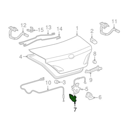 Rear Trunk Latch for