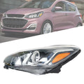Headlight Assembly for Chevrolet Spark (2019–2021) Halogen Chrome Driver/LH