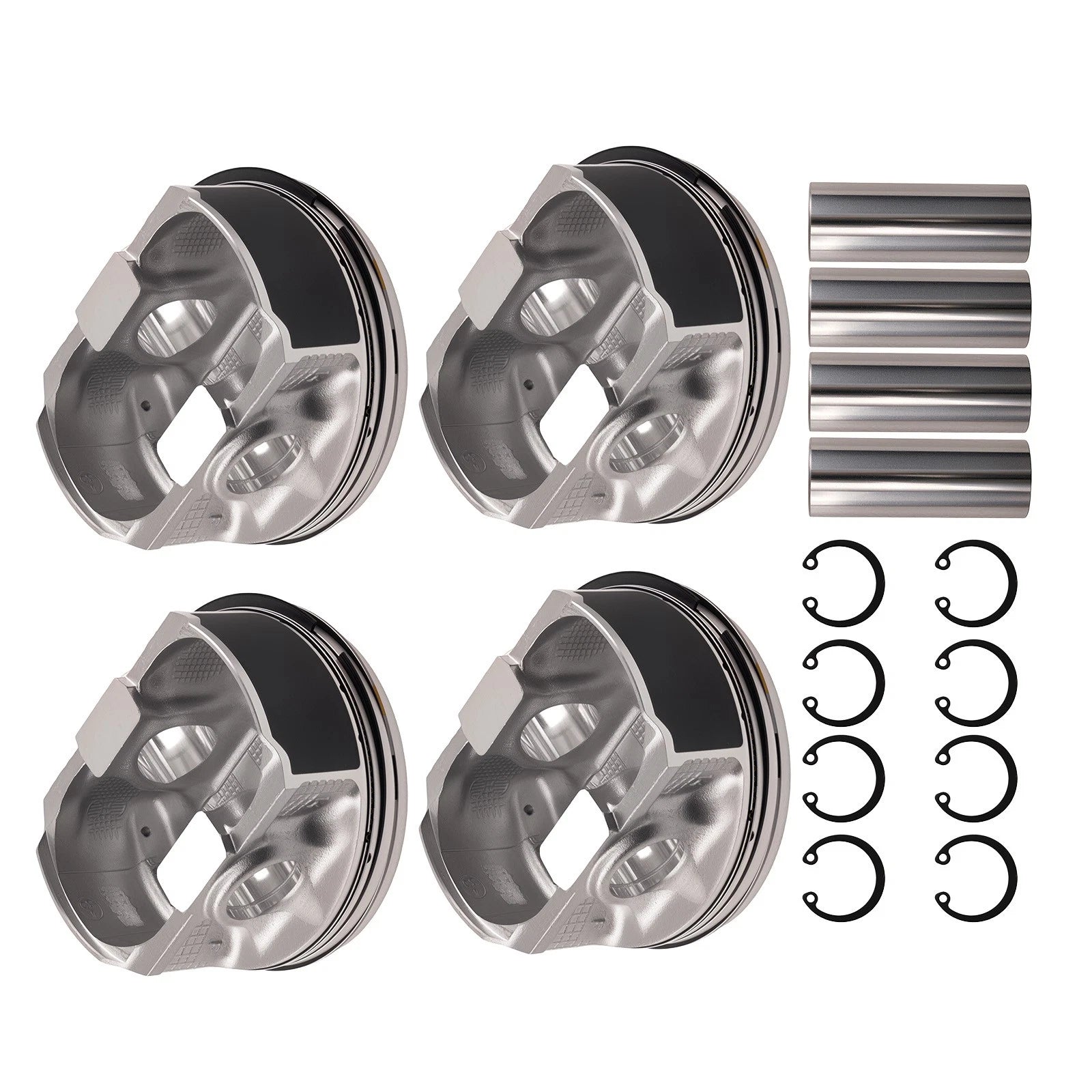 4Pcs Piston Set for Subaru Legacy 2.5L SOHC (2000–2005) 12006AC070
