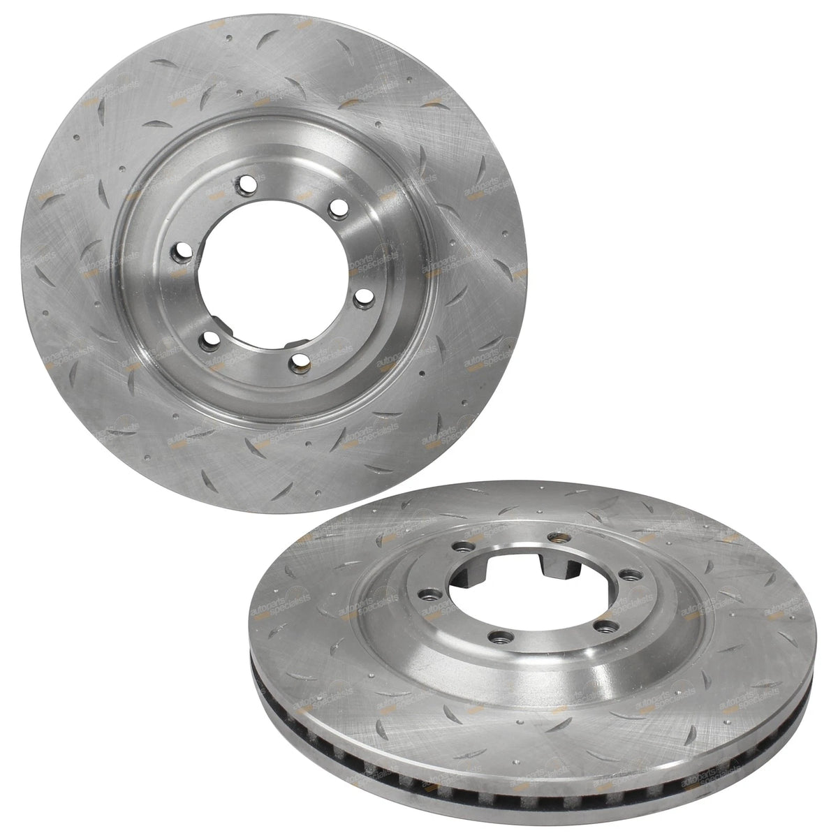 Front Dimple Drilled & Slotted Disc Brake Rotors for RG Colorado (2012–2016)