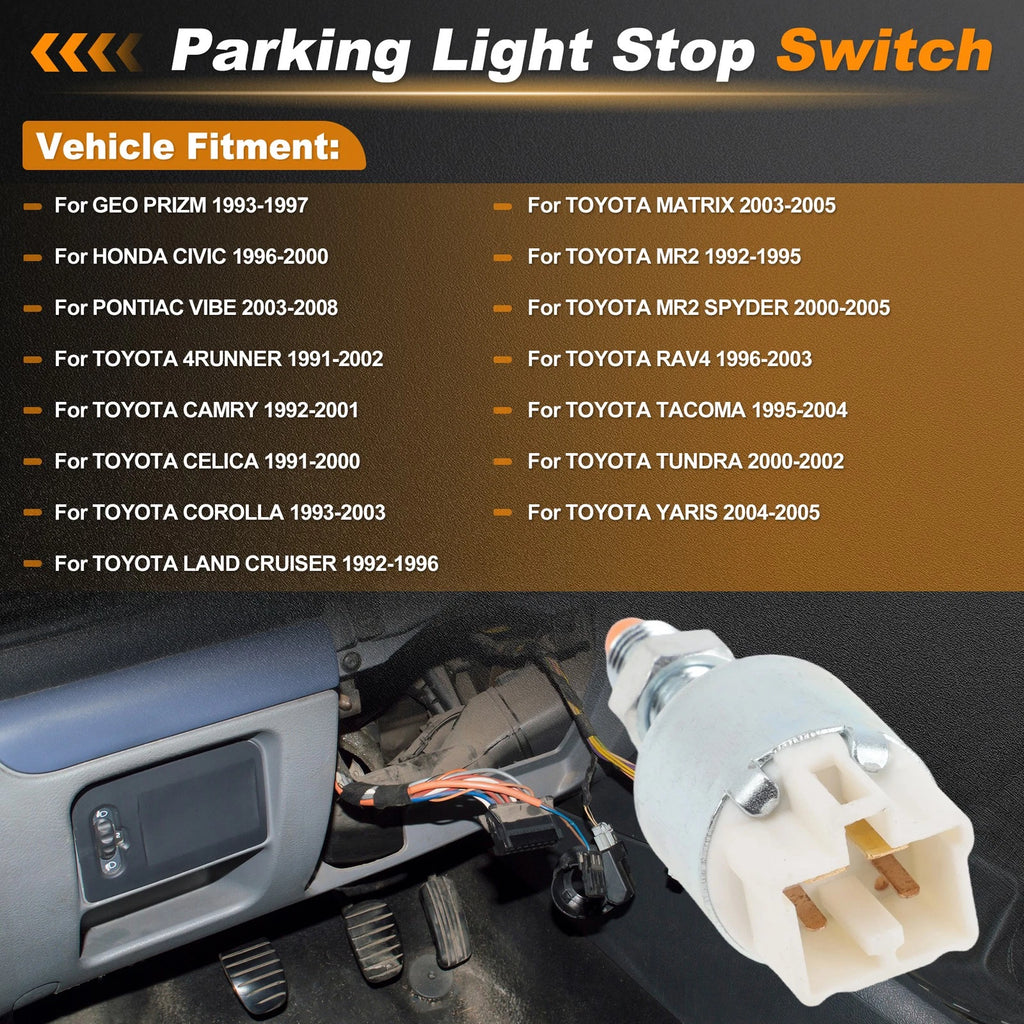 Brake Light Switch for GEO Prizm (1993–1997) 84340-32050