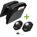 5" Stretched Saddle Bags & Speakers for Harley Touring (1993–2013)