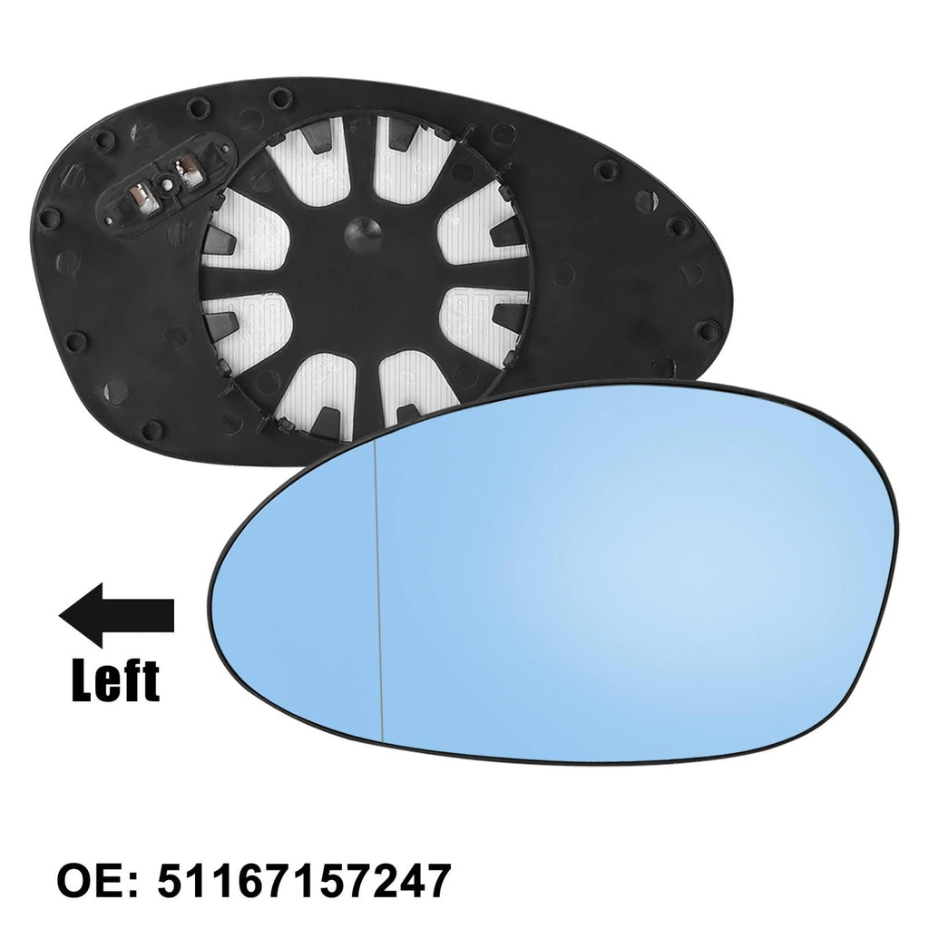 Driver Heated Mirror Glass w Backing Plate for BMW 1 Series (2006–2013)